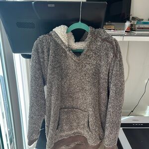 Cozy Brown PJ Salvage Sherpa Hoodie Sweater